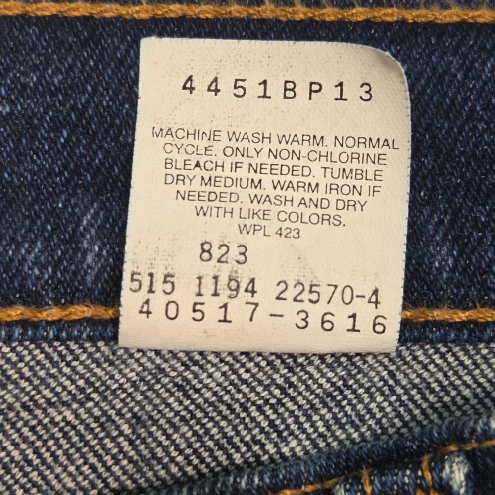 Vtg Levi's 90's 517 Orange Tab Bootcut Jeans 33x36‎ (Fits 32×32) 1994 Made USA